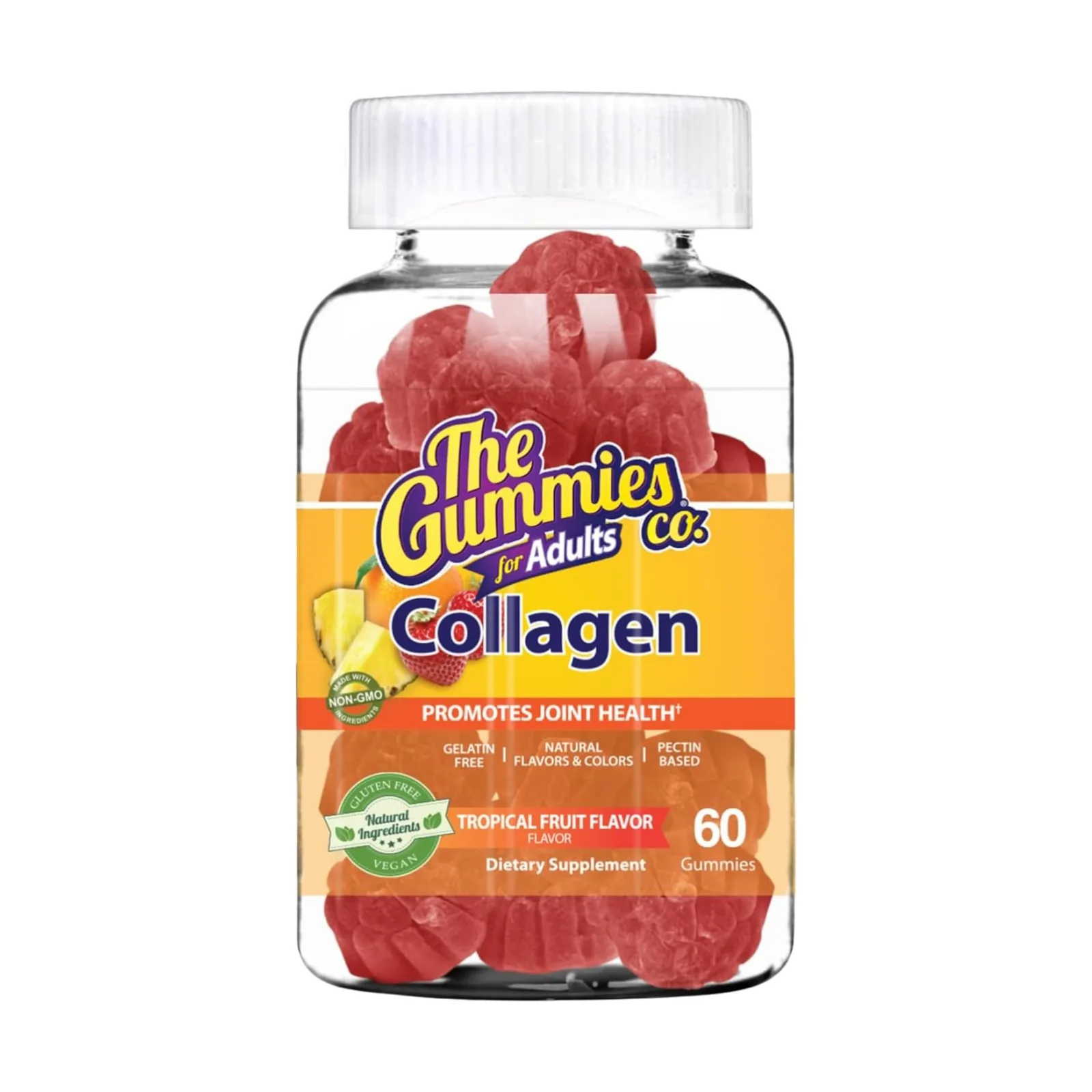 Colágeno Gummies Frutas Tropicales - 60 Gomitas / 30 Servs