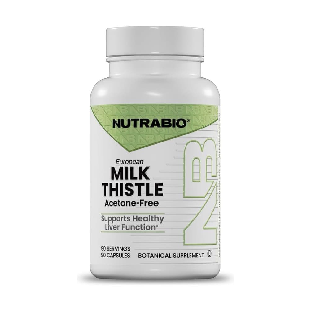 NutraBio European Milk Thistle 241mg - 90 Cápsulas